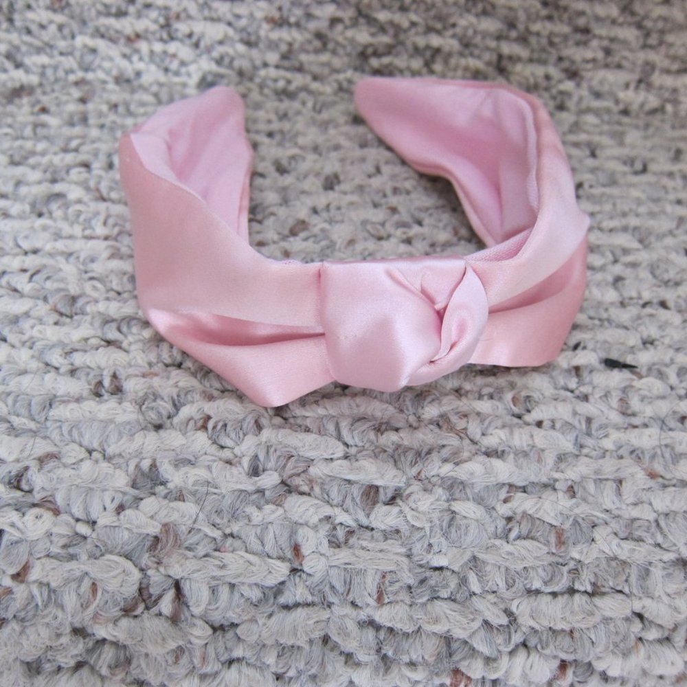 & Other Stories Barbie Pink Bow Satin Headband New